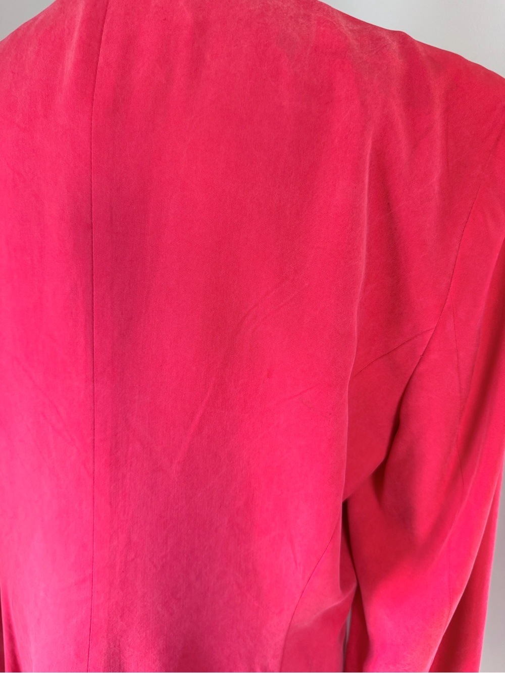 Women's Vintage Red Colorblock Graphic-Panel Blazer - Picture 14 of 16